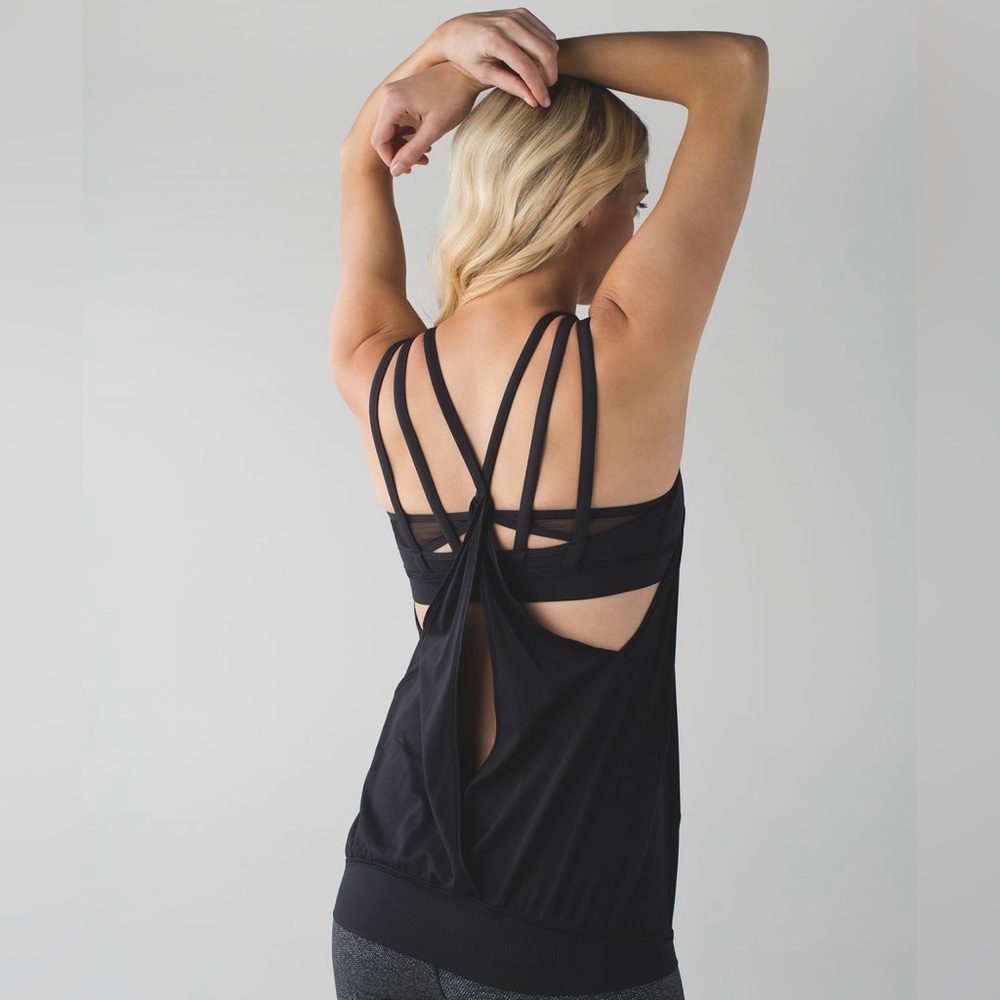 Black Strappy Women's Top